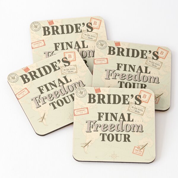 Item preview, Brides Final Freedom Tour Bachelorette Art designed and sold by HappySproutArt.
