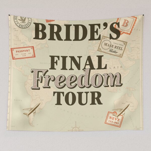 Item preview, Brides Final Freedom Tour Bachelorette Art designed and sold by HappySproutArt.