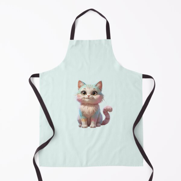 Item preview, Cute Multicolored Pastel Cat – Kawaii Illustration, Cute Cat, Aesthetic, Sweet and Cheerful designed and sold by M.M.A DIGITAL BOUTIQUE.
