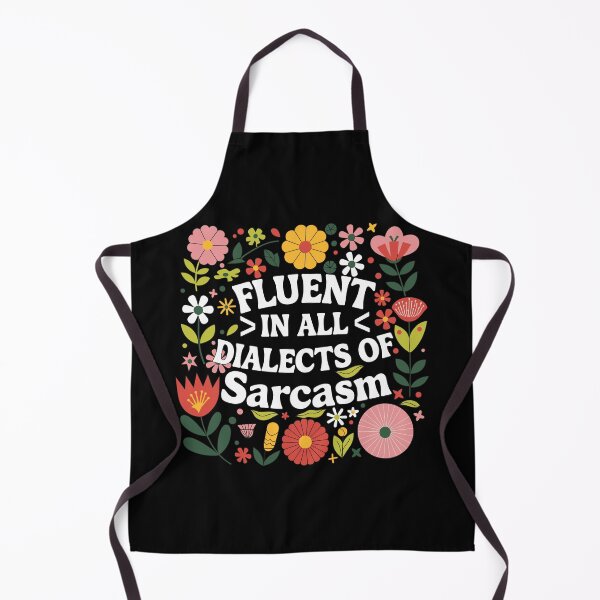 Item preview, Fluent in All Dialects of Sarcasm Floral Whimsical Art designed and sold by Aqouiatiqe.