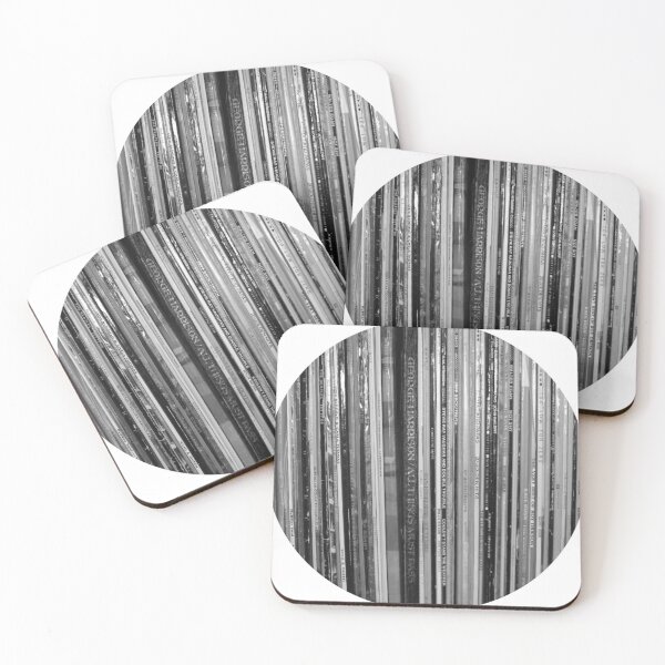 Item preview, records in the round various genres black and white design designed and sold by SmashingDeals.