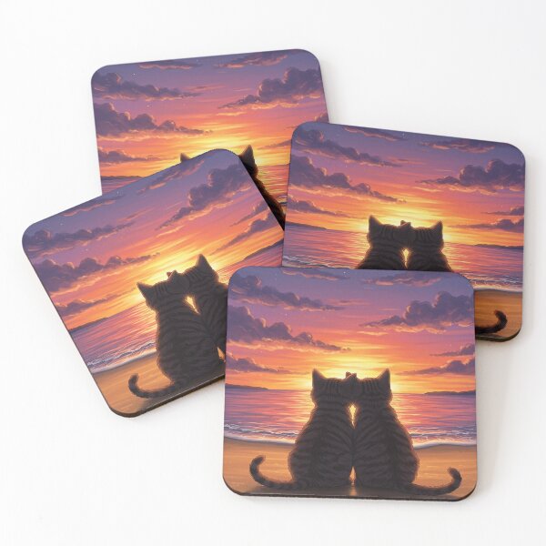 Item preview, Two Cats Watching the Sunset Together designed and sold by Articooler.