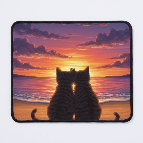 Item preview, Two Cats Watching the Sunset Together designed and sold by Articooler.