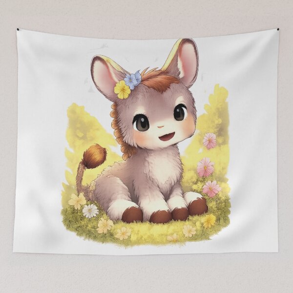 Item preview, Cute Cartoon Donkey designed and sold by kimkosovo.