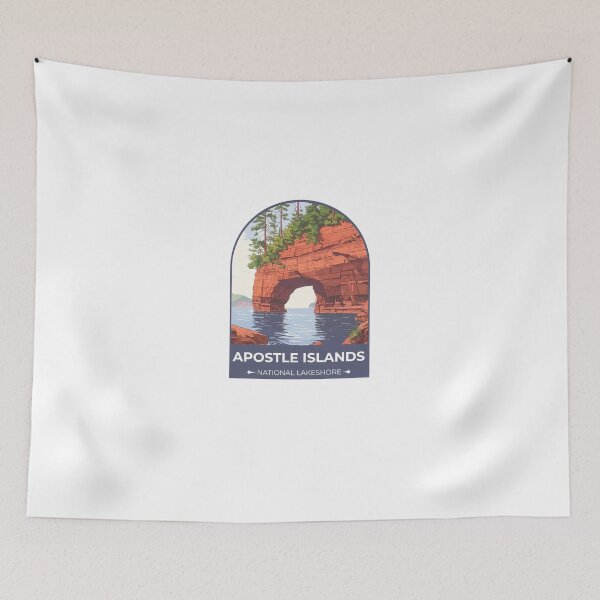 Item preview, Apostle Islands National Lakeshore Sticker designed and sold by TulipaGraphics.