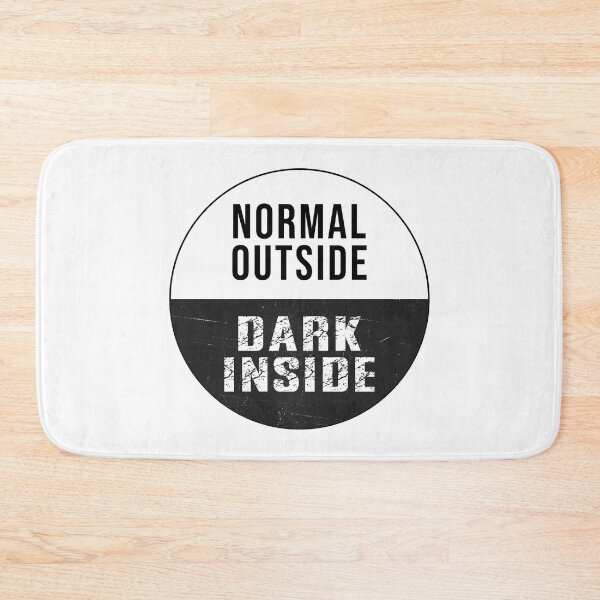 Item preview, Normal Outside Dark Inside Shirt – Dark Aesthetic Quote T-Shirt, Minimal Psychological Streetwear, Unisex Graphic Tee designed and sold by JoseFrancese.