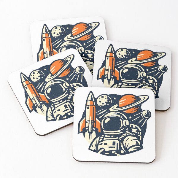 Aperçu de l'œuvre Space Exploration Vintage – Logo Aventure Cosmique Rétro créée et vendue par Dax Studio.