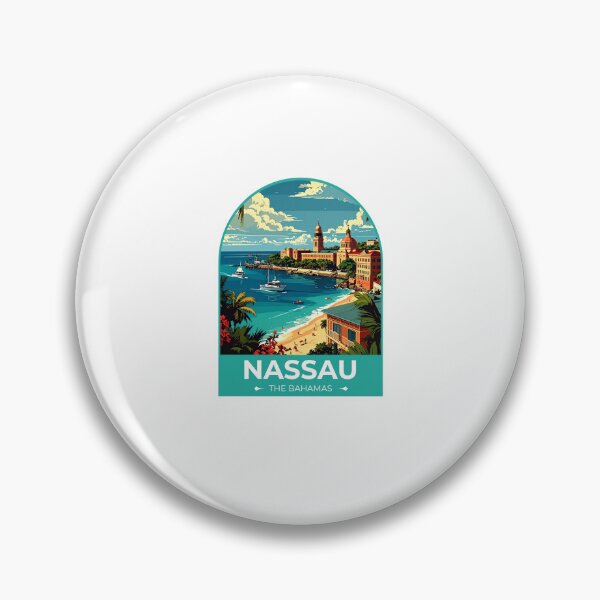 Artikelvorschau, Nassau, Bahamas-Aufkleber entworfen und verkauft von TulipaGraphics.