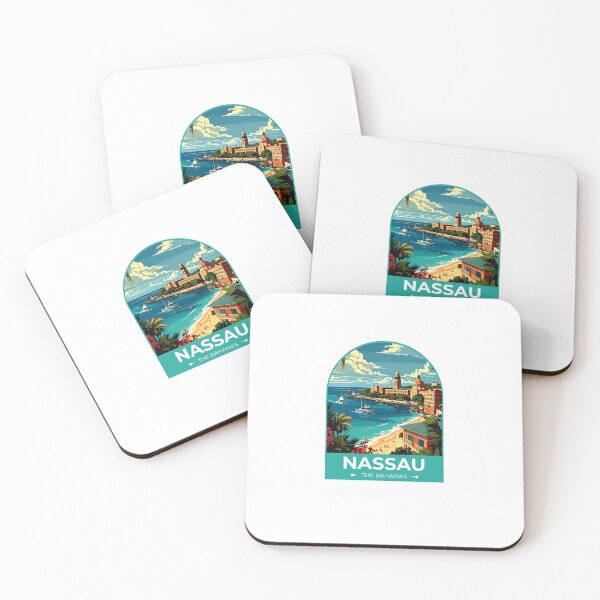 Item preview, Nassau The Bahamas Sticker designed and sold by TulipaGraphics.
