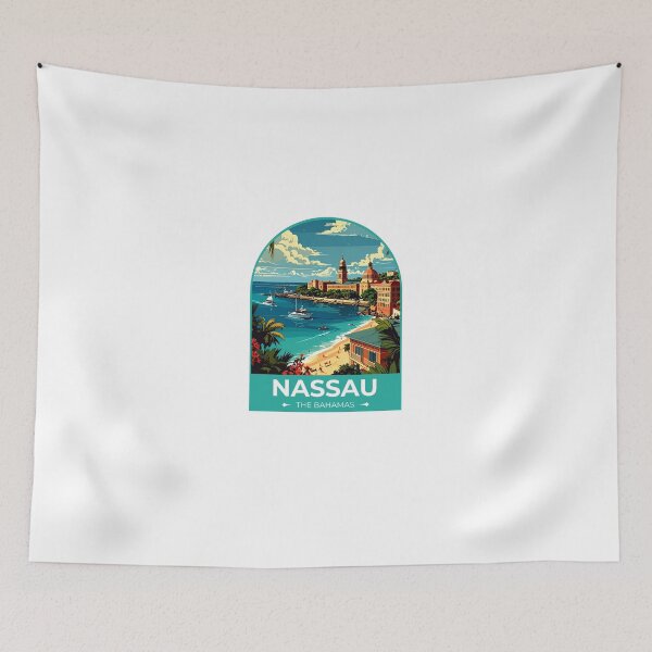 Item preview, Nassau The Bahamas Sticker designed and sold by TulipaGraphics.