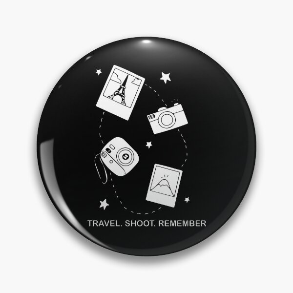 Item preview, Travel Shoot Remember – Minimal Travel Photography Illustration Black & White designed and sold by StarDesigns5.
