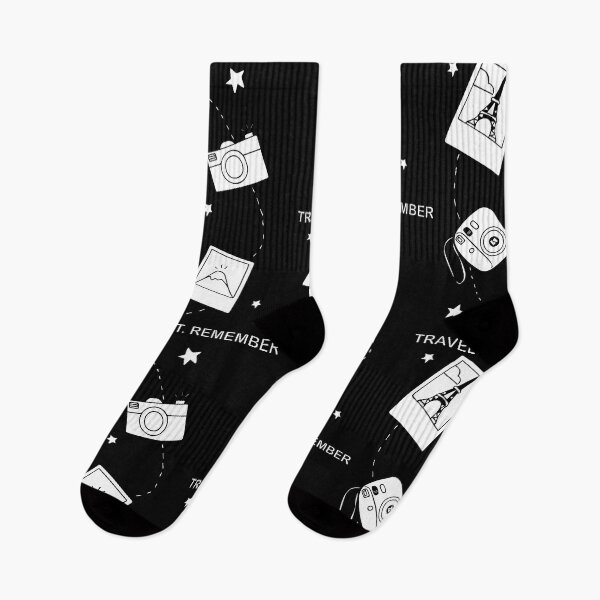 Item preview, Travel Shoot Remember – Minimal Travel Photography Illustration Black & White designed and sold by StarDesigns5.
