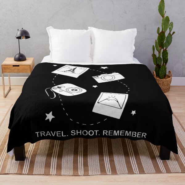 Item preview, Travel Shoot Remember – Minimal Travel Photography Illustration Black & White designed and sold by StarDesigns5.