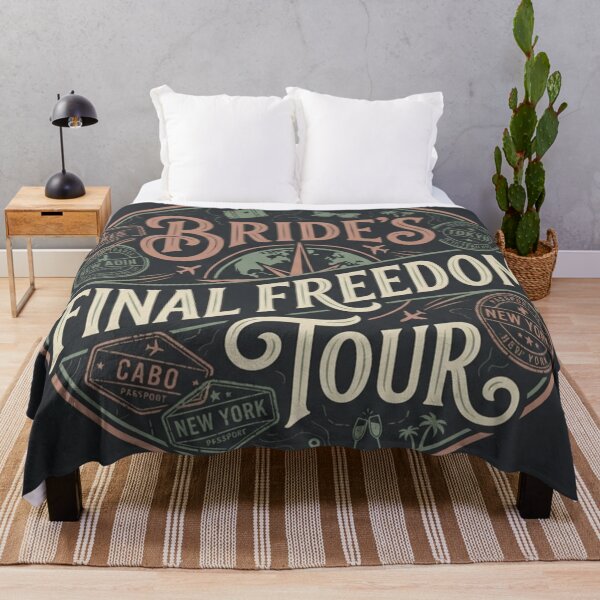 Item preview, Brides Final Freedom Tour Funny Bachelorette Design designed and sold by HappySproutArt.