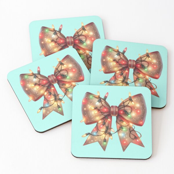 Item preview, Sparkling Christmas Bow with Festive String Lights designed and sold by Studio-DeLuz.