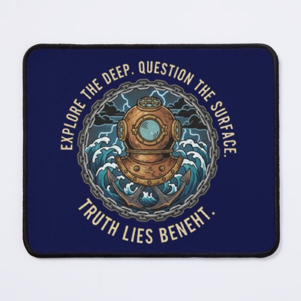 Item preview, Vintage Deep Sea Diver Helmet – Truth Lies Beneath designed and sold by Dogandesighn.