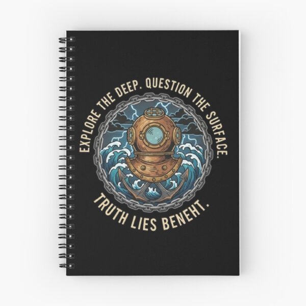 Item preview, Vintage Deep Sea Diver Helmet – Truth Lies Beneath designed and sold by Dogandesighn.