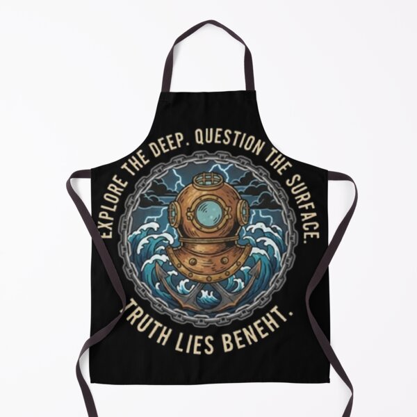 Item preview, Vintage Deep Sea Diver Helmet – Truth Lies Beneath designed and sold by Dogandesighn.