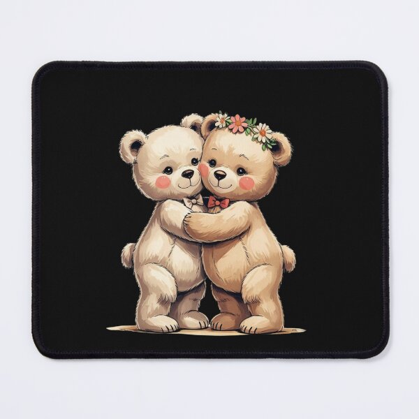 Item preview, Cute Cuddly Bear Couple in Love – Romantic Kawaii Illustration for Valentine's Day Gift designed and sold by M.M.A DIGITAL BOUTIQUE.