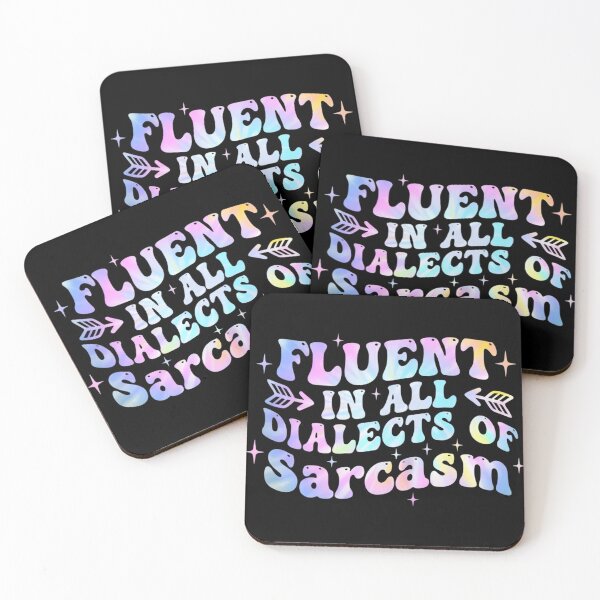 Item preview, Fluent In All Dialects Of Sarcasm Sarcastic Humor wavy groovy designed and sold by yassin-stags.