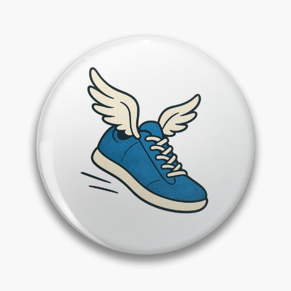Item preview,  Winged Sneaker Illustration – Flying Shoe Art Symbol of Freedom & Movement designed and sold by Byarasstudio.