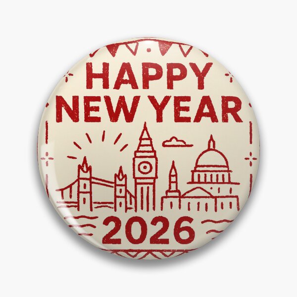 Item preview, Happy new year In London Style doodle  designed and sold by Helios Be. Lavsh.