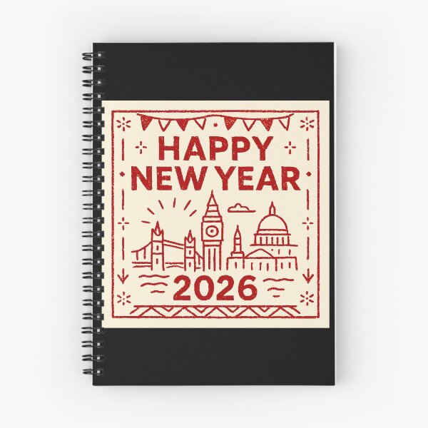 Item preview, Happy new year In London Style doodle  designed and sold by Helios Be. Lavsh.