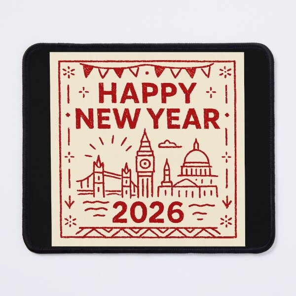Item preview, Happy new year In London Style doodle  designed and sold by Helios Be. Lavsh.