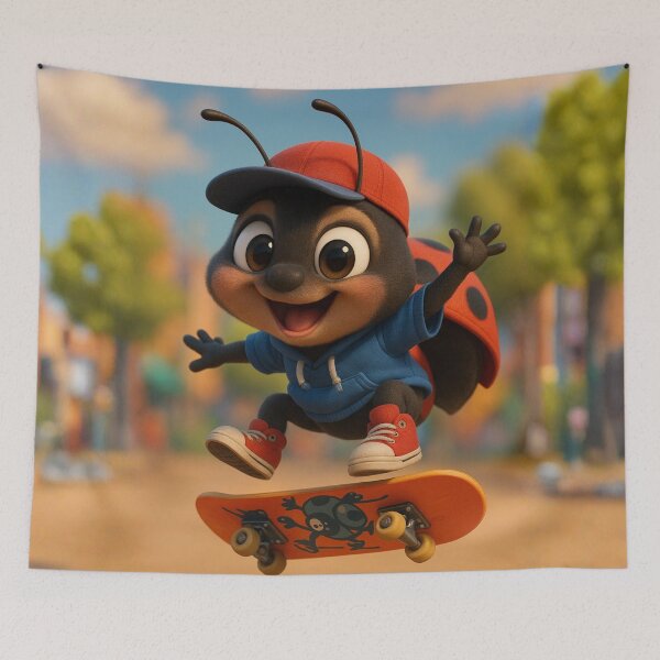 Item preview, Skater Ladybug designed and sold by Sillytoe.