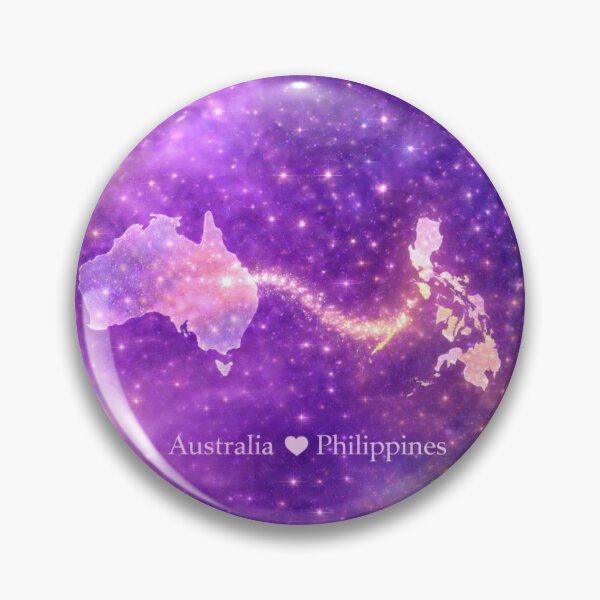 Item preview, Australia Philippines Long Distance Relationship Couple Love Design designed and sold by ArcanePrintsxo.