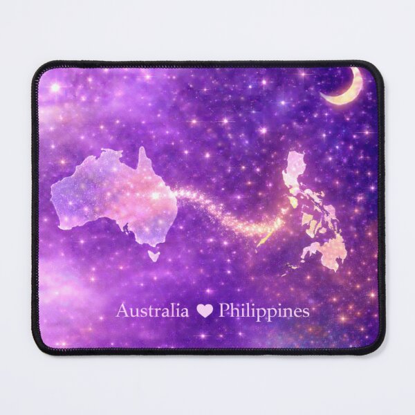 Item preview, Australia Philippines Long Distance Relationship Couple Love Design designed and sold by ArcanePrintsxo.