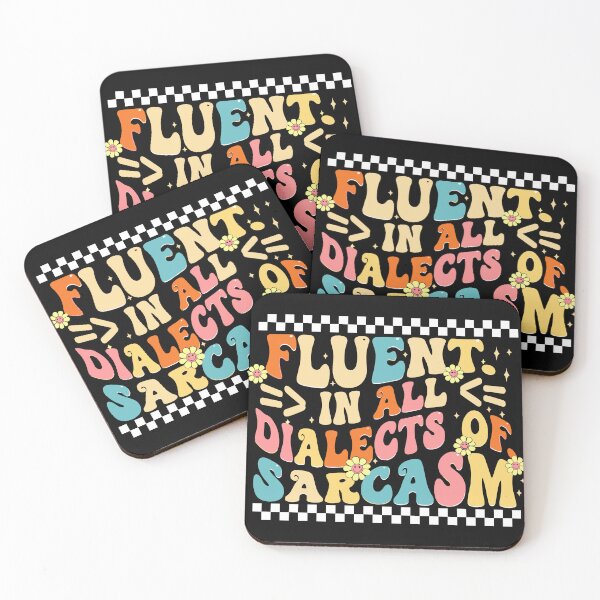 Item preview, Vintage Fluent In All Dialects Of Sarcasm Sarcastic Humor  designed and sold by yassin-stags.