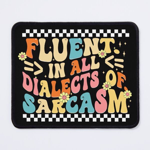 Item preview, Vintage Fluent In All Dialects Of Sarcasm Sarcastic Humor  designed and sold by yassin-stags.