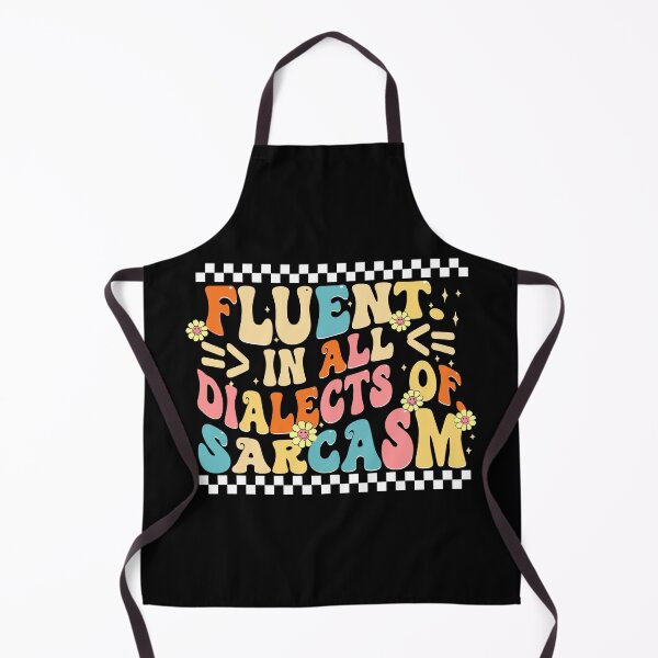 Item preview, Vintage Fluent In All Dialects Of Sarcasm Sarcastic Humor designed and sold by yassin-stags.