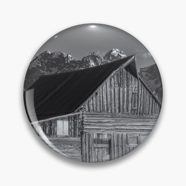 Item preview, Moulton Barn Grand Teton NP Wyoming BW designed and sold by PhotoArt by Joan Carroll.