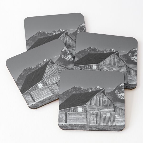 Item preview, Moulton Barn Grand Teton NP Wyoming BW designed and sold by PhotoArt by Joan Carroll.