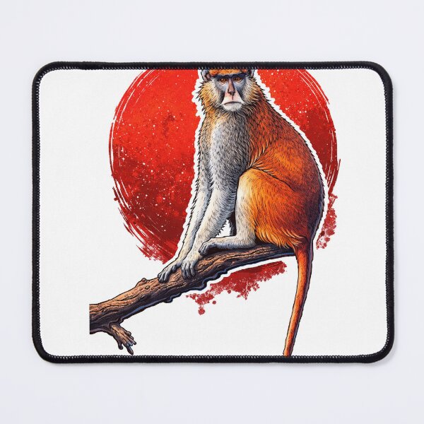 Item preview, Powerful Patas Monkey Illustration – Bold Wildlife Animal Art designed and sold by Bure-NS.