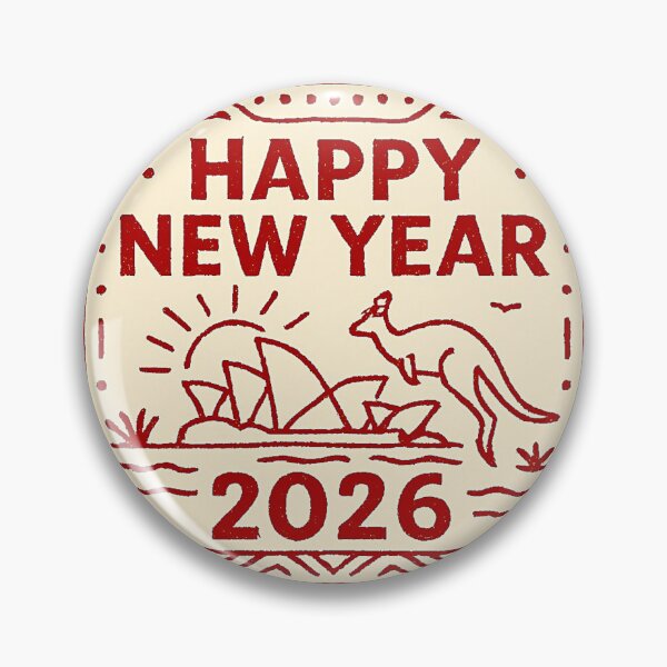 Item preview, Happy new year In Australia Style doodle  designed and sold by Helios Be. Lavsh.
