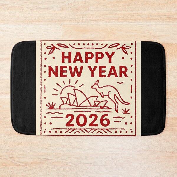 Item preview, Happy new year In Australia Style doodle  designed and sold by Helios Be. Lavsh.