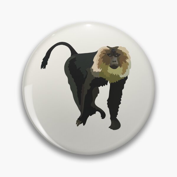 Item preview, L is for Lion Tailed Macaque, Lion-tailed Macaque | Primate & Wildlife Art Design designed and sold by PrettylittlepastelUk.