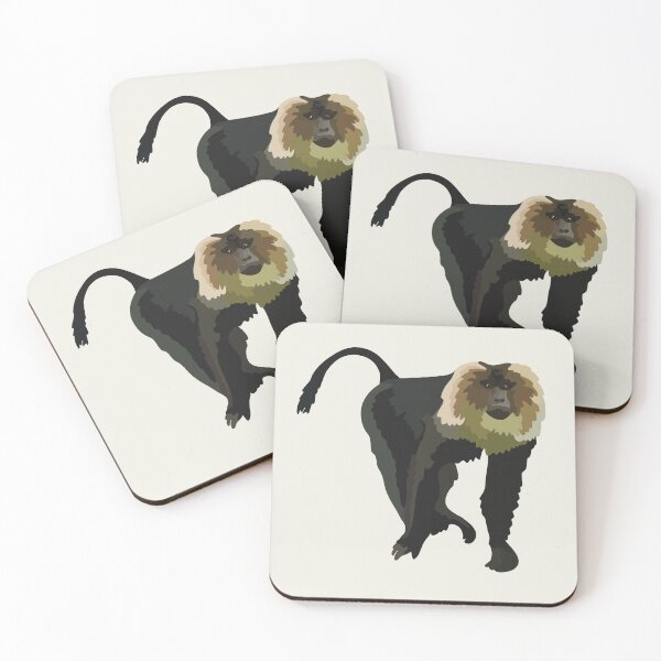 Item preview, L is for Lion Tailed Macaque, Lion-tailed Macaque | Primate & Wildlife Art Design designed and sold by PrettylittlepastelUk.