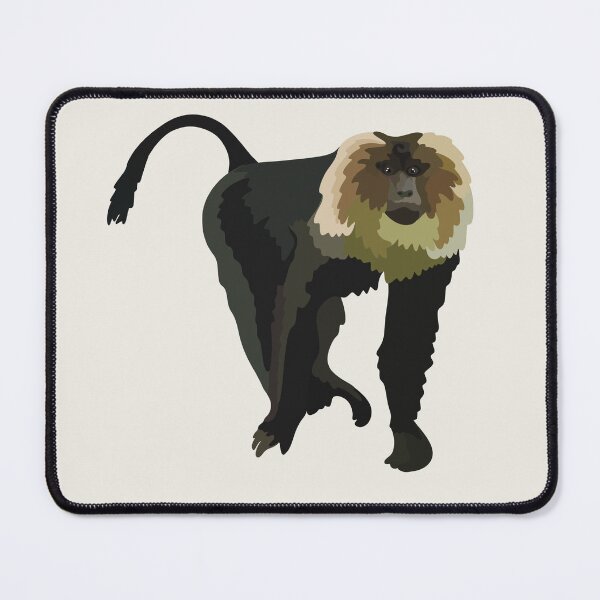 Item preview, L is for Lion Tailed Macaque, Lion-tailed Macaque | Primate & Wildlife Art Design designed and sold by PrettylittlepastelUk.
