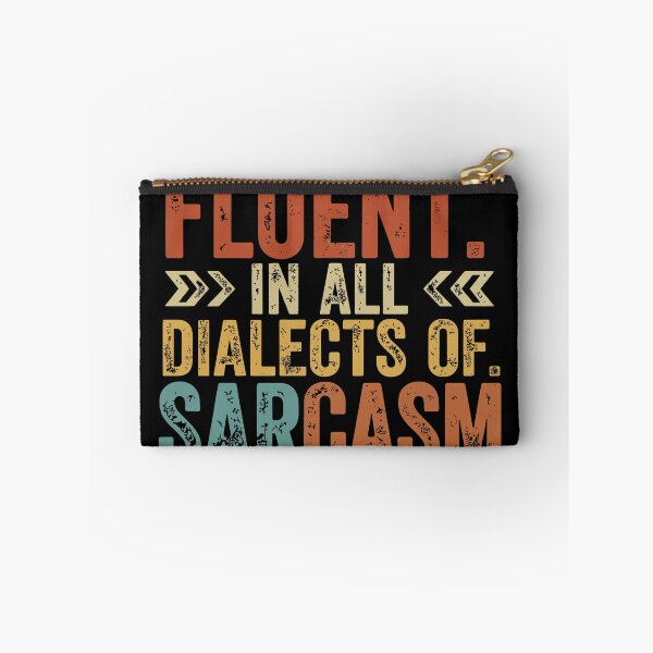 Item preview, Vintage Fluent In All Dialects Of Sarcasm Sarcastic Humor  designed and sold by yassin-stags.
