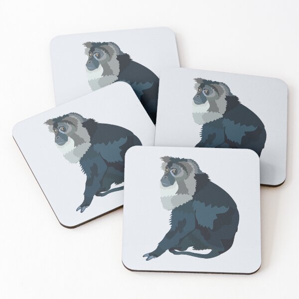 Item preview, L is for Lion Tailed Macaque, Lion-tailed Macaque | Primate & Wildlife Art Design designed and sold by PrettylittlepastelUk.