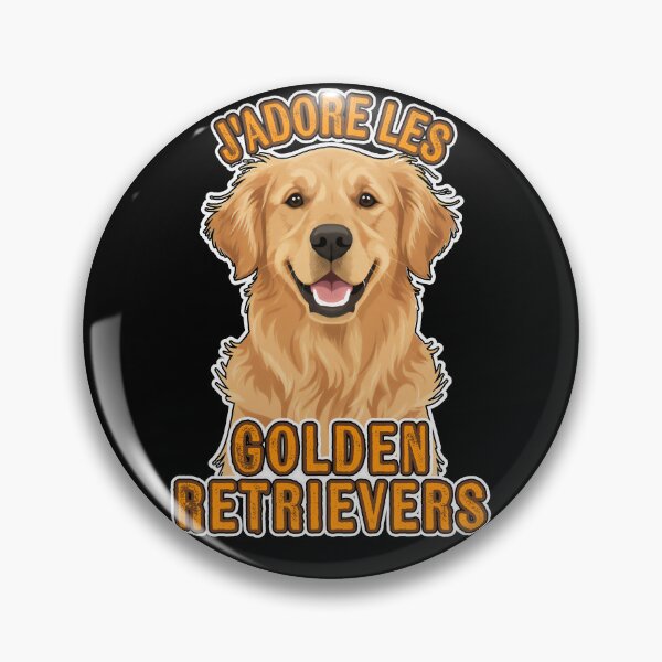 Item preview, J’adore les Golden Retrievers –  I love Golden Retrievers - Art Shirt designed and sold by FrancophileFun.