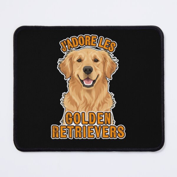 Item preview, J’adore les Golden Retrievers – I love Golden Retrievers - Art Shirt designed and sold by FrancophileFun.