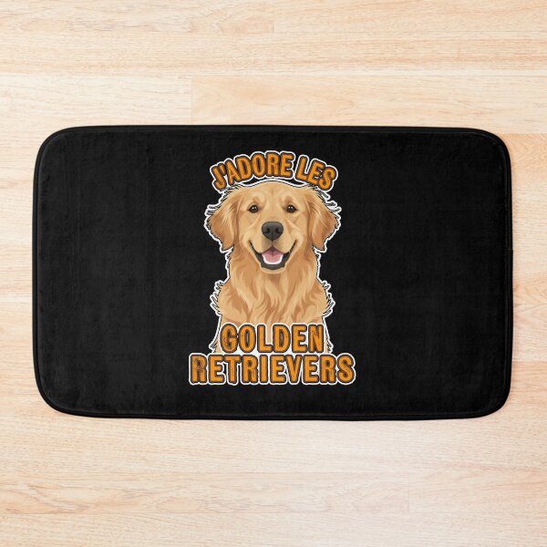 Item preview, J’adore les Golden Retrievers –  I love Golden Retrievers - Art Shirt designed and sold by FrancophileFun.