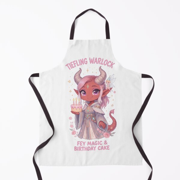 Item preview, Chibi Tiefling Warlock Birthday Art – Cute Fey Heritage Fantasy designed and sold by RpgTools.