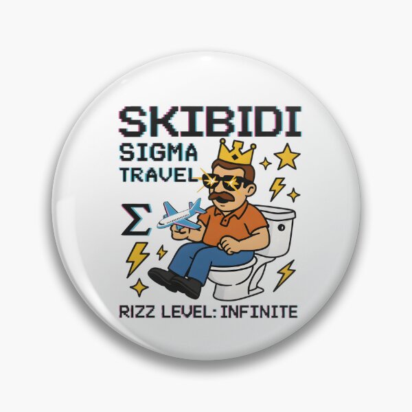 Item preview, Skibidi Sigma Travel Rizz Meme designed and sold by AnnDesignStudio.