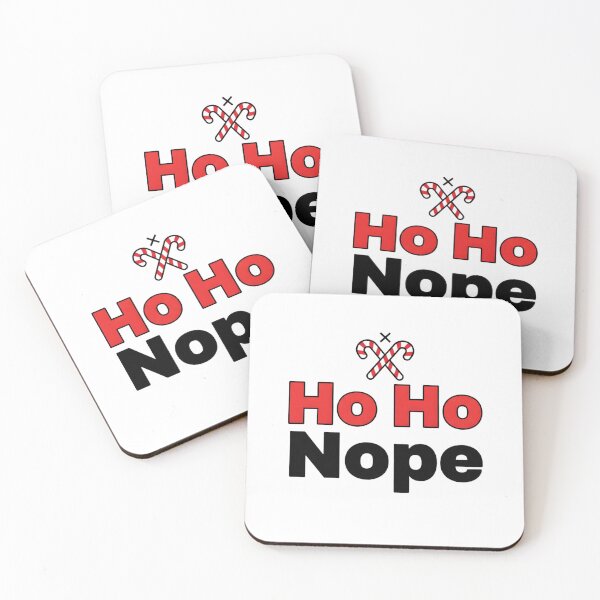 Item preview,  Ho Ho Nope – Funny Sarcastic Christmas Quote designed and sold by NovaDoodle Art Studio.